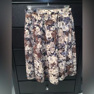 Long floral skirt